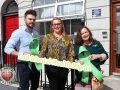 Pictured at the EmployAbility Limerick Office for the launch of the upcoming Green Ribbon campaign and 'Time to talk' day on Tuesday May 7th are Patrick McLoughney, Social Media Influencer, Ursula Mackenzie, EmployAbility Limerick, and Amanda Clifford, A.B.C for Mental Health. Picture: Conor Owens/ilovelimerick.