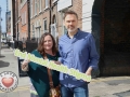 Pictured at the EmployAbility Limerick Office for the launch of the upcoming Green Ribbon campaign and 'Time to talk' day on Tuesday May 7th are Amanda Clifford, A.B.C for Mental Health, and Richard Lynch, founder of ilovelimerick.com. Picture: Conor Owens/ilovelimerick.